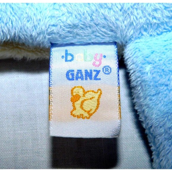 Ganz Baby Blue Yellow Plush Satin Snug Along Lion 22" Security Blanket Lovey - Picture 5 of 7
